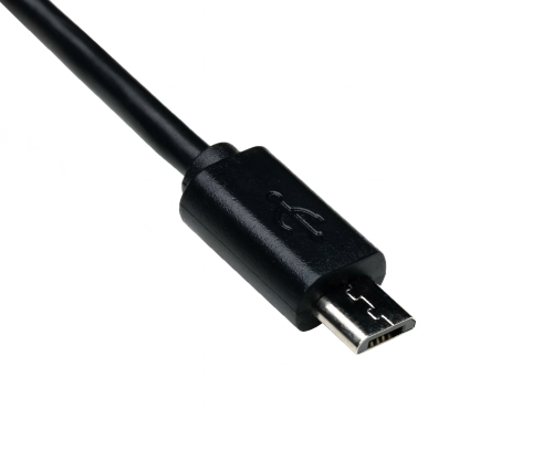 Cabo USB 3.1 tipo C - micro B, preto, caixa DINIC com orifício europeu, 2 m